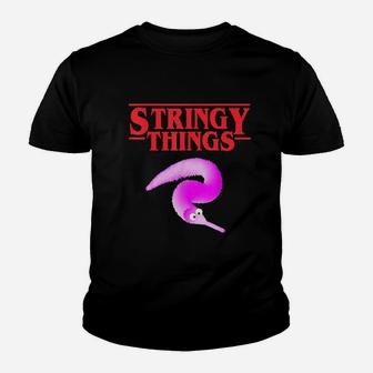 Stringy Things Fuzzy Magic Worm On A String Dank Meme Gift Youth T-shirt | Crazezy DE