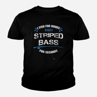 Striped Bass Fishing Youth T-shirt | Crazezy UK
