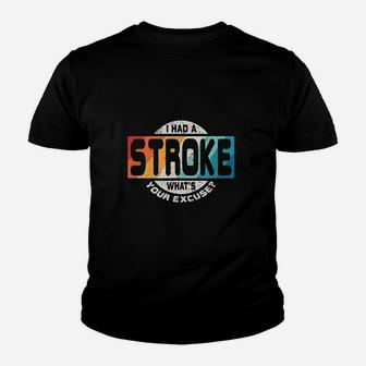 Stroke Survivor Retro Awareness Gift Youth T-shirt | Crazezy