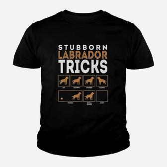 Stubborn Labrador Retriever Dog Tricks Chocolate Lab Youth T-shirt | Crazezy AU