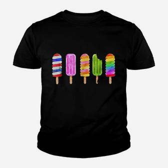 Summer Fun Birthday Camp Swimming Ice Cream Youth T-shirt | Crazezy