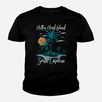 Summer Vacation Retro South Carolina Hilton Head Island Youth T-shirt | Crazezy
