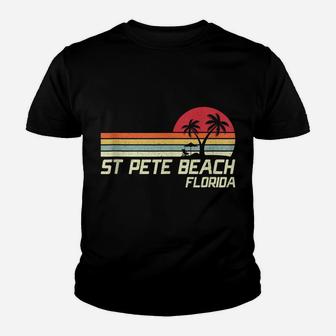 Summer Vacation Vintage Florida St Pete Beach Youth T-shirt | Crazezy DE