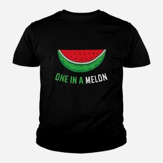 Summer Watermelon Cool Melon One In A Melon Youth T-shirt | Crazezy