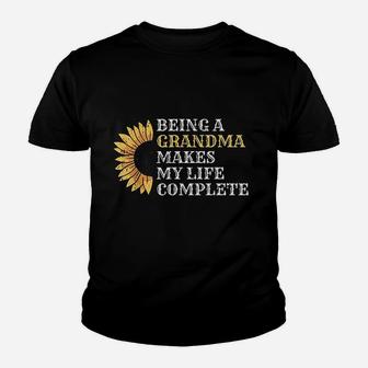 Sunflower Gam Gam Quote Inspirational Grandma Youth T-shirt | Crazezy