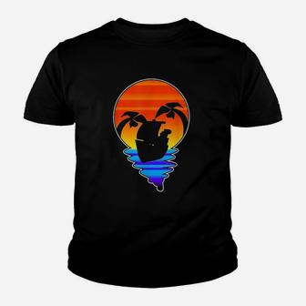 Sunrise Boat Painting Youth T-shirt | Crazezy UK