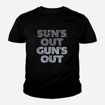 Suns Out G Ns Out Vintage Distressed Youth T-shirt | Crazezy UK