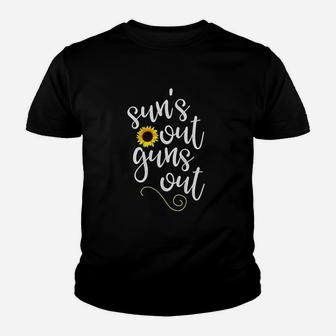 Suns Out Sunflower Youth T-shirt | Crazezy AU
