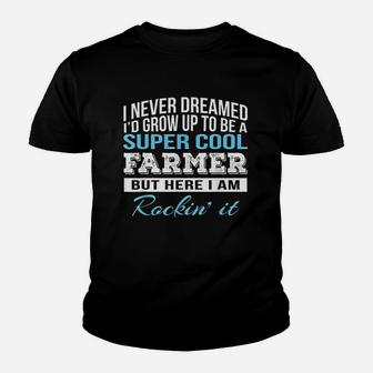 Super Cool Farmer Youth T-shirt | Crazezy CA