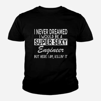 Super Engineer Funny Engineering Youth T-shirt | Crazezy