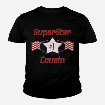 Superstar Number One Cousin - Best Cousin Ever Youth T-shirt | Crazezy