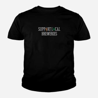 Support Local Breweries Youth T-shirt | Crazezy