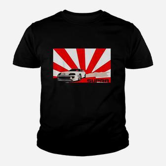Supra Rising Sun Car Enthusiasts Street Tuner Youth T-shirt | Crazezy