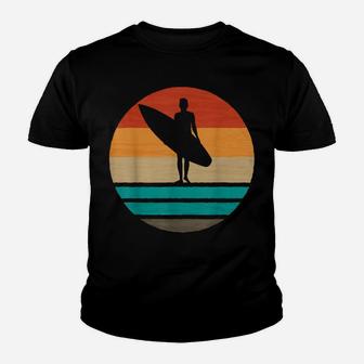 Surf Surfing Surfboard Sunset 70S 80S Surfer Summer Sun Youth T-shirt | Crazezy