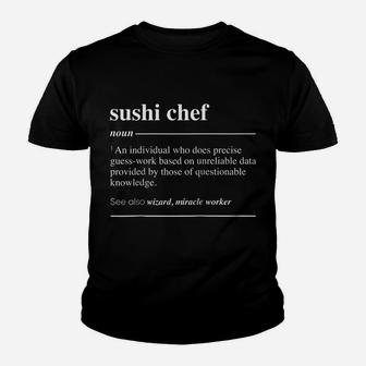 Sushi Chef Definition Funny Noun Raglan Baseball Tee Youth T-shirt | Crazezy AU