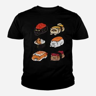 Sushi Persian Cat For Cat Lovers Youth T-shirt | Crazezy