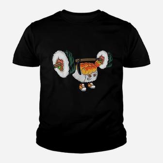 Sushi Weight Lifting Youth T-shirt | Crazezy AU