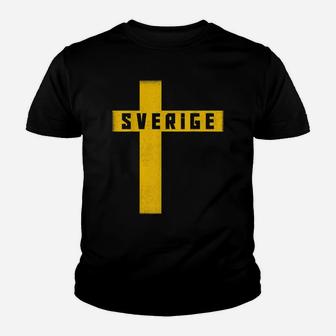 Sweden T-Shirt Swedish Flag Sverige Gift Love Souvenir Youth T-shirt | Crazezy AU