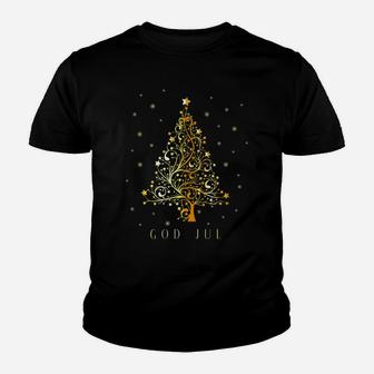 Swedish Christmas Tree Sweden Ornament Decoration Star Xmas Youth T-shirt | Crazezy
