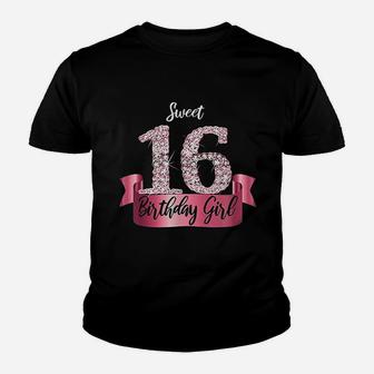 Sweet 16 16Th Birthday Youth T-shirt | Crazezy CA