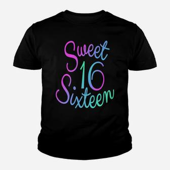 Sweet 16 2019 Birthday Party Celebration Favor Gift T-Shirt Youth T-shirt | Crazezy DE