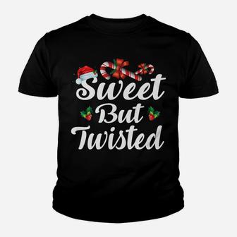 Sweet But Twisted Christmas Candy Canes Tee Xmas Holidays Gi Youth T-shirt | Crazezy DE