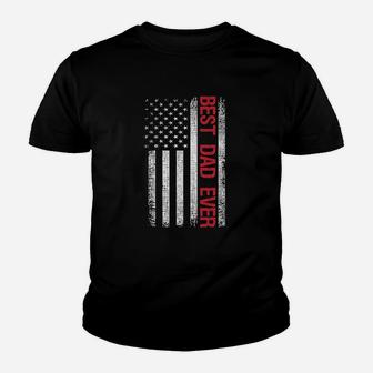 Sweet Gisele Best Dad Ever American Flag Youth T-shirt | Crazezy DE