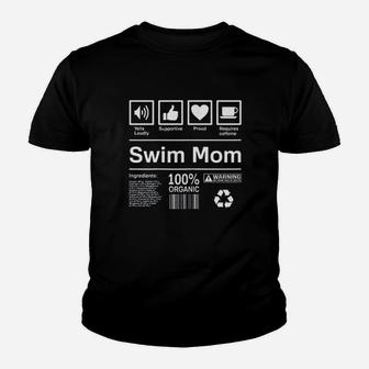 Swim Mom Contents Youth T-shirt | Crazezy