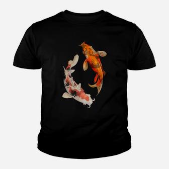 Swimming Japanese Carp Koi Fish Youth T-shirt | Crazezy