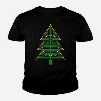Tachy Electric Tree Funny Engineer Christmas Gift Youth T-shirt | Crazezy DE