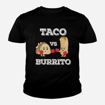 Taco Vs Burrito Youth T-shirt | Crazezy CA