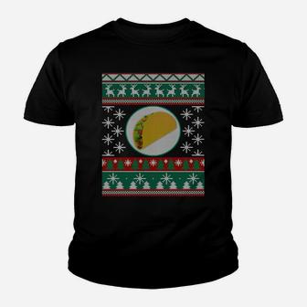 Tacos Ugly Christmas Gift Idea Tacos Lover Youth T-shirt | Crazezy AU