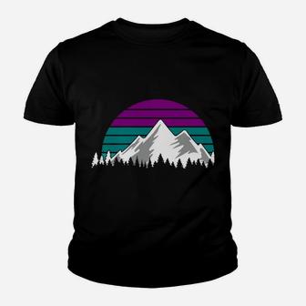 Take A Hike Funny Retro Vintage Sunset Mountains Hiking Youth T-shirt | Crazezy UK