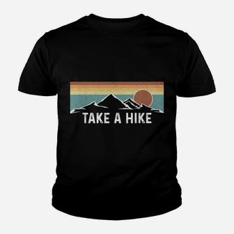 Take A Hike - Outdoor Wildlife Hiking Mountains Retro Youth T-shirt | Crazezy AU