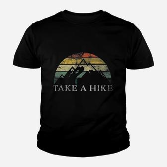 Take A Hike Retro Weathered Outdoor Hiking Youth T-shirt | Crazezy AU