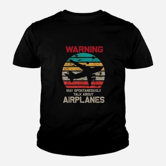 Talk About Airplanes Pilot And Aviation Youth T-shirt | Crazezy AU