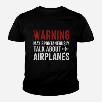 Talk About Airplanes Youth T-shirt | Crazezy DE