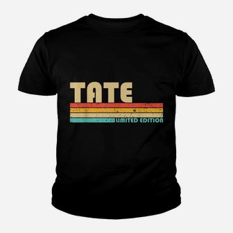 Tate Surname Funny Retro Vintage 80S 90S Birthday Reunion Youth T-shirt | Crazezy CA