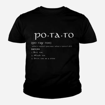 Taters Po-Ta-Toes Boil Em Mash Em Stick Em In A Stew Youth T-shirt | Crazezy