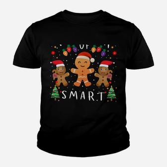 Teacher Of Smart Cookies Lights Funny Teacher Christmas Gift Youth T-shirt | Crazezy