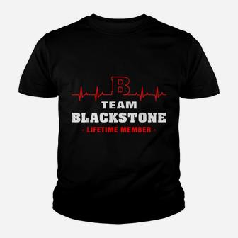 Team Blackstone Lifetime Member Proud Family Surname Youth T-shirt | Crazezy