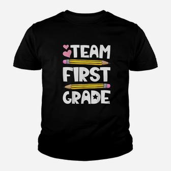 Team First Grade Funny 1St Back To School Teacher Student Youth T-shirt | Crazezy DE