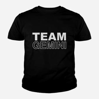 Team Gemini Zodiac Horoscope May June Birthday Youth T-shirt | Crazezy CA