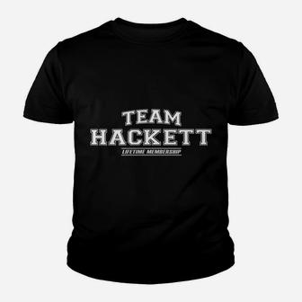 Team Hackett | Proud Family Surname, Last Name Gift Sweatshirt Youth T-shirt | Crazezy