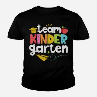 Team Kindergarten Teacher Student Funny Back To School Gifts Youth T-shirt | Crazezy DE