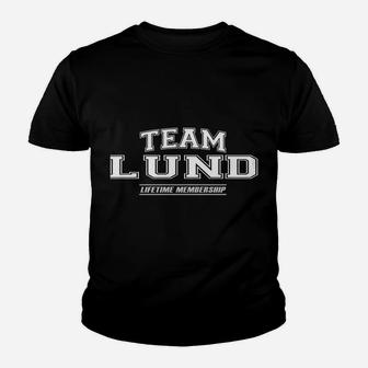 Team Lund | Proud Family Surname, Last Name Gift Sweatshirt Youth T-shirt | Crazezy