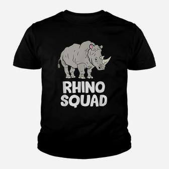 Team Rhino Rhino Squad Love Rhinoceros Youth T-shirt | Crazezy CA