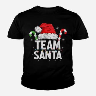 Team Santa Christmas Family Matching Pajamas Youth T-shirt | Crazezy