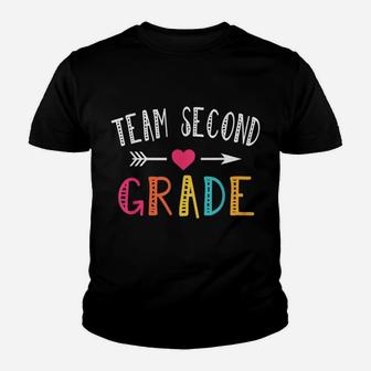 Team Second Grade 2Nd Grade Teacher Student Gift Youth T-shirt | Crazezy