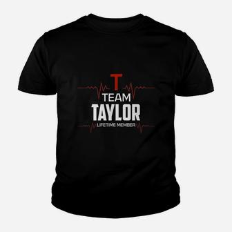 Team Taylor Lifetime Member Surname Last Name Youth T-shirt - Thegiftio UK